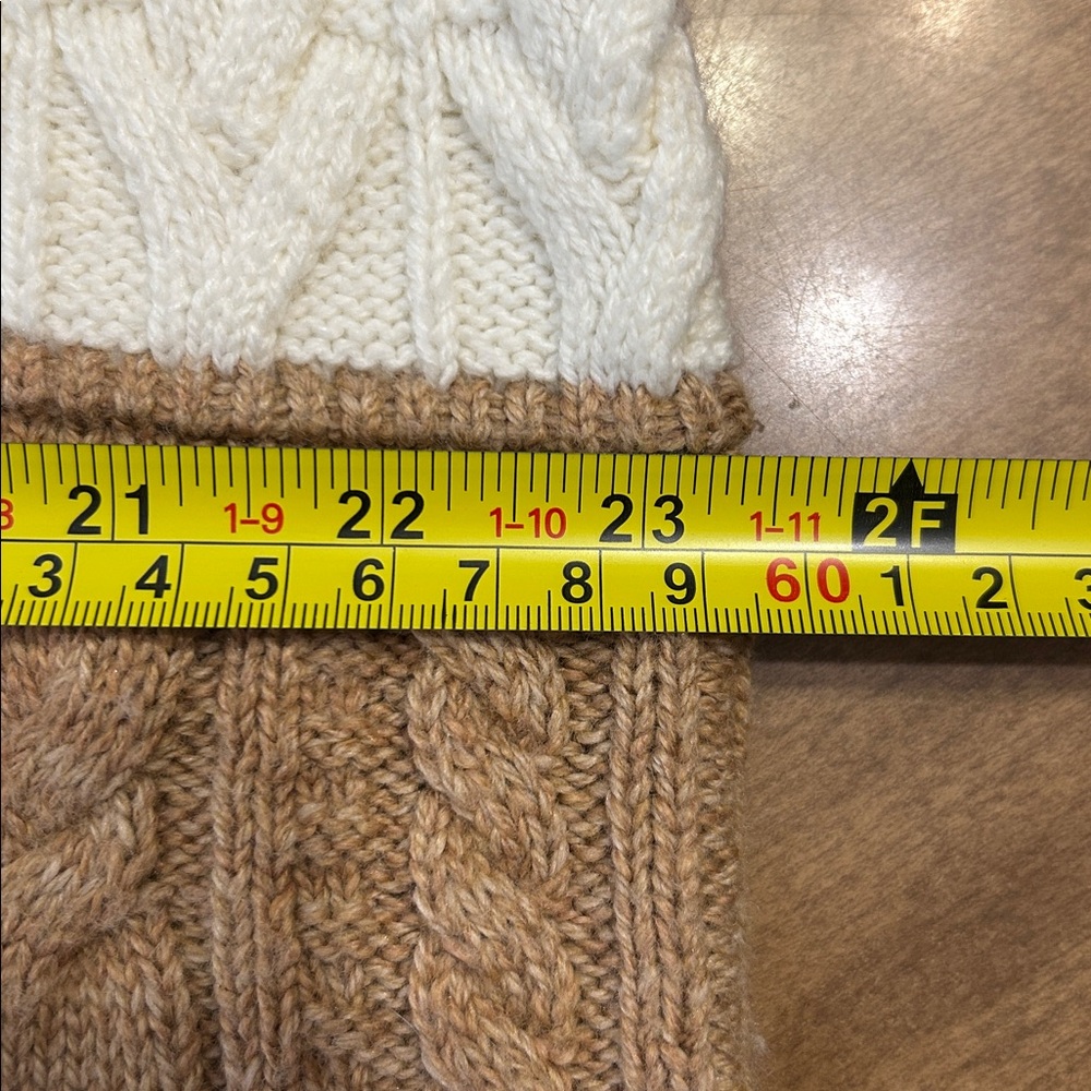 Lands’ End Cable Knit Patchwork Sweater Women Mp … - image 8